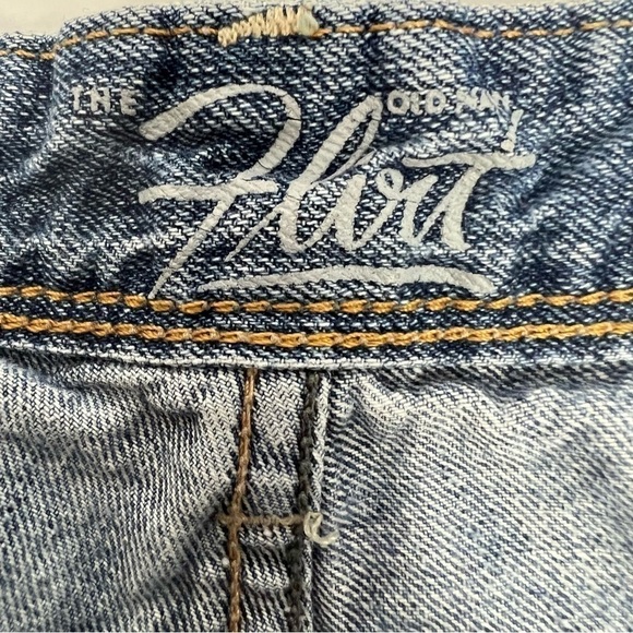 OLD NAVY The Flirt Women’s Blue Jean Denim Shorts Sz 12 Distressed Pockets - Picture 5 of 9
